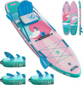 iTAOSTAR Billow 11'6'×36' Extra Wide Paddle Board with Seat, One-Stop Premium SUP Board Accessories, Tailored Fins, Stable Inflatable Stand Up Paddle Boards for Youth/Adults of All Skill Levels