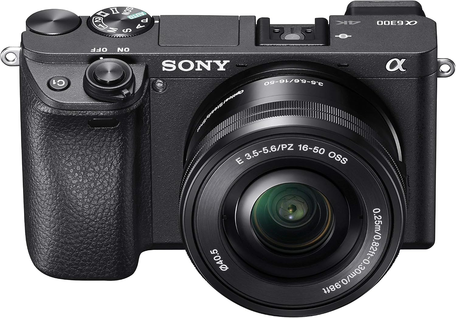Sony Alpha a6300 Mirrorless Camera Interchangeable Lens Digital Camera with 16-50mm Power Zoom Lens - E Mount Compatible - Black (Renewed)