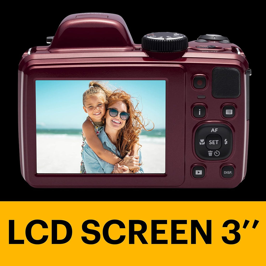 Kodak AZ401RD Point & Shoot Digital Camera with 3in LCD, Red (Renewed)