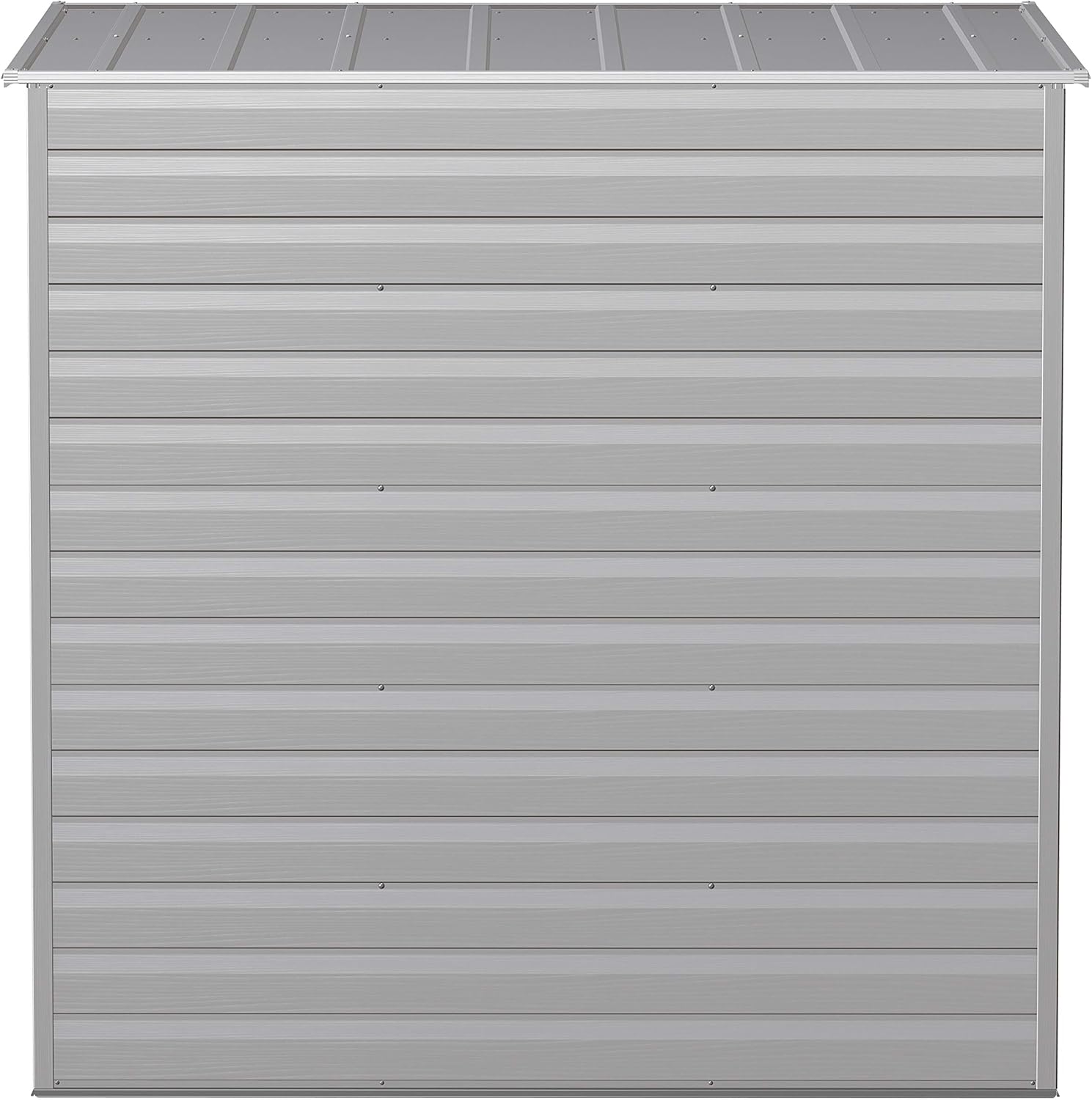 Arrow Select 6' x 4' Outdoor Lockable Steel Storage Shed Building, Flute Grey