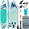 UPWELL 11'6'/11'2'/11'/10'8'/10'6'/10'2' Inflatable Stand Up Paddle Board with sup Accessories Including Backpack, Repairing Kits, Non-Slip Deck, Leash, 3 Fins, Paddle and Hand Pump
