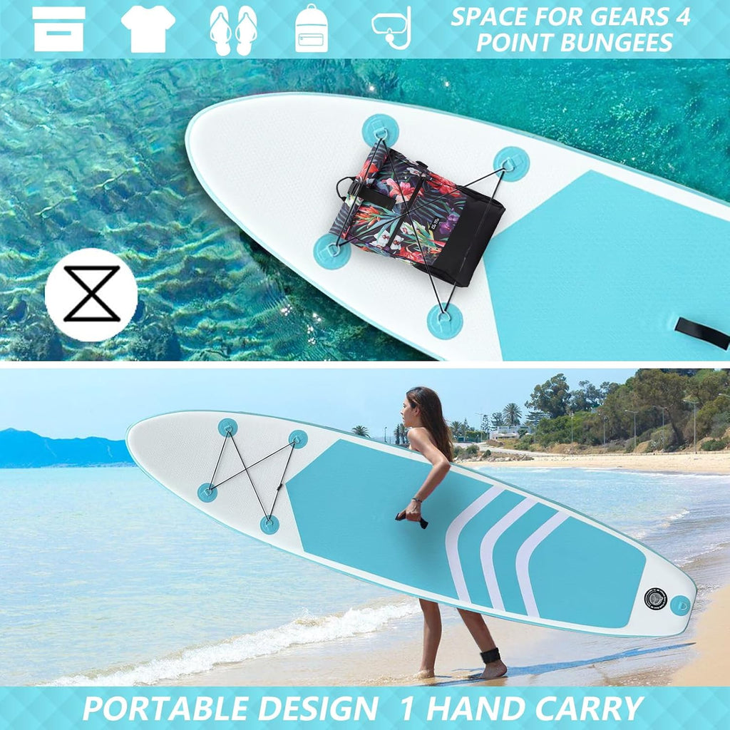 Inflatable Stand Up Paddle Board, 10' SUP with Premium Accessories, Yoga Board for Youth & Adult