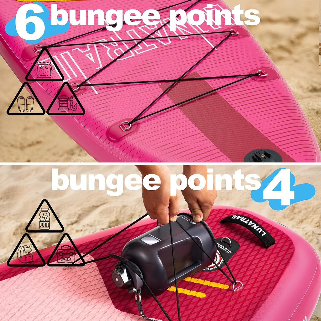 【11'×34'】 Extra Long/Extra Wide Premium Inflatable Stand Up Paddle Board (SUP) – Portable & Lightweight for Yoga, Surfing, Family Fun | Complete Kit with Paddle, Pump, Bag | Durable Design
