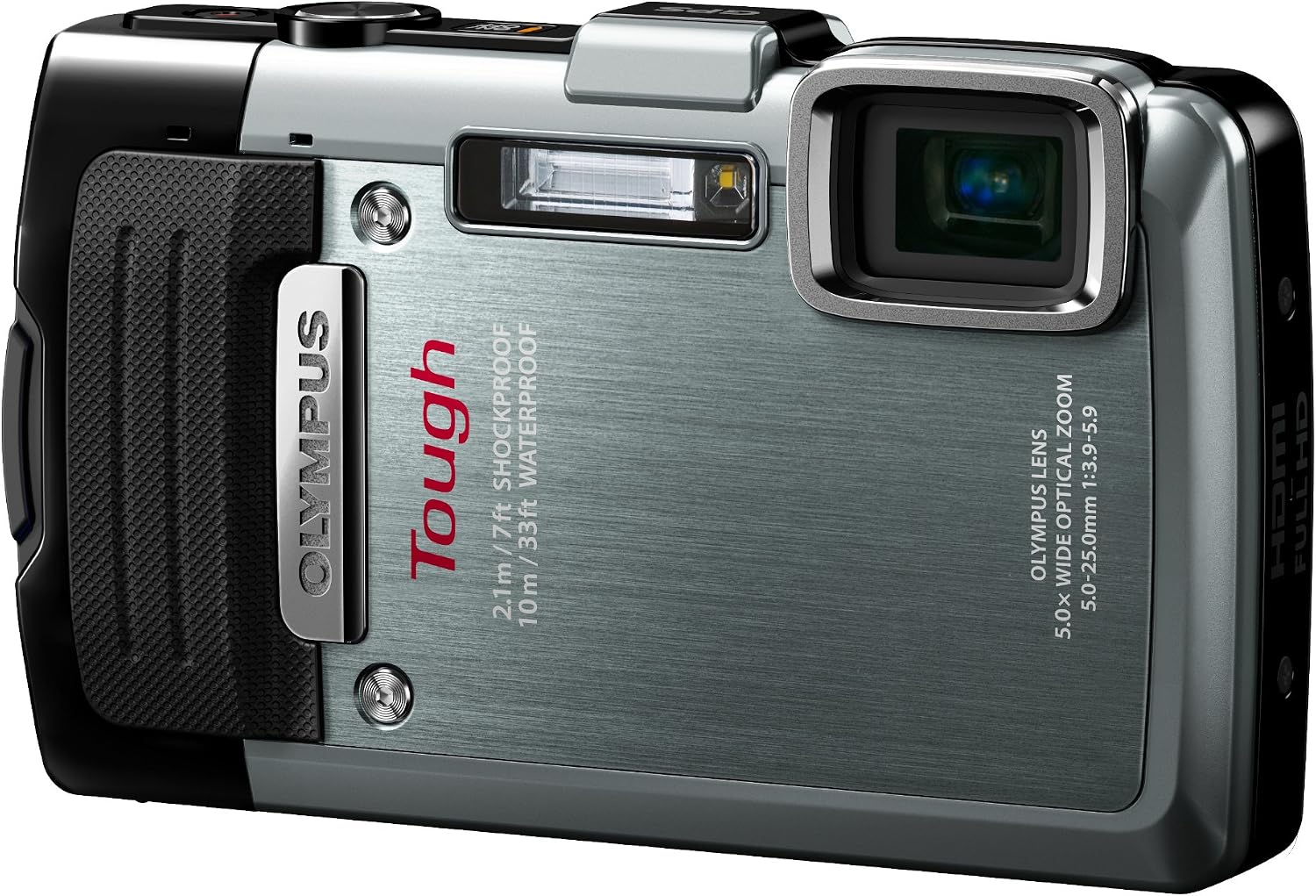 OM SYSTEM Olympus Stylus TG-830 iHS Digital Camera with 5X Optical Zoom and 3-Inch LCD (Silver) (Old Model)