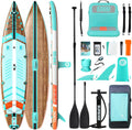 Niphean PRO (Extra Large) Inflatable Paddle Board with Seat, 11'6'/12'6' Stand Up Paddle Board with Pressure Gauge, StabilTrac Fin, Upgraded All-Round/Touring SUP for Adult Adventures, 2+1 Person