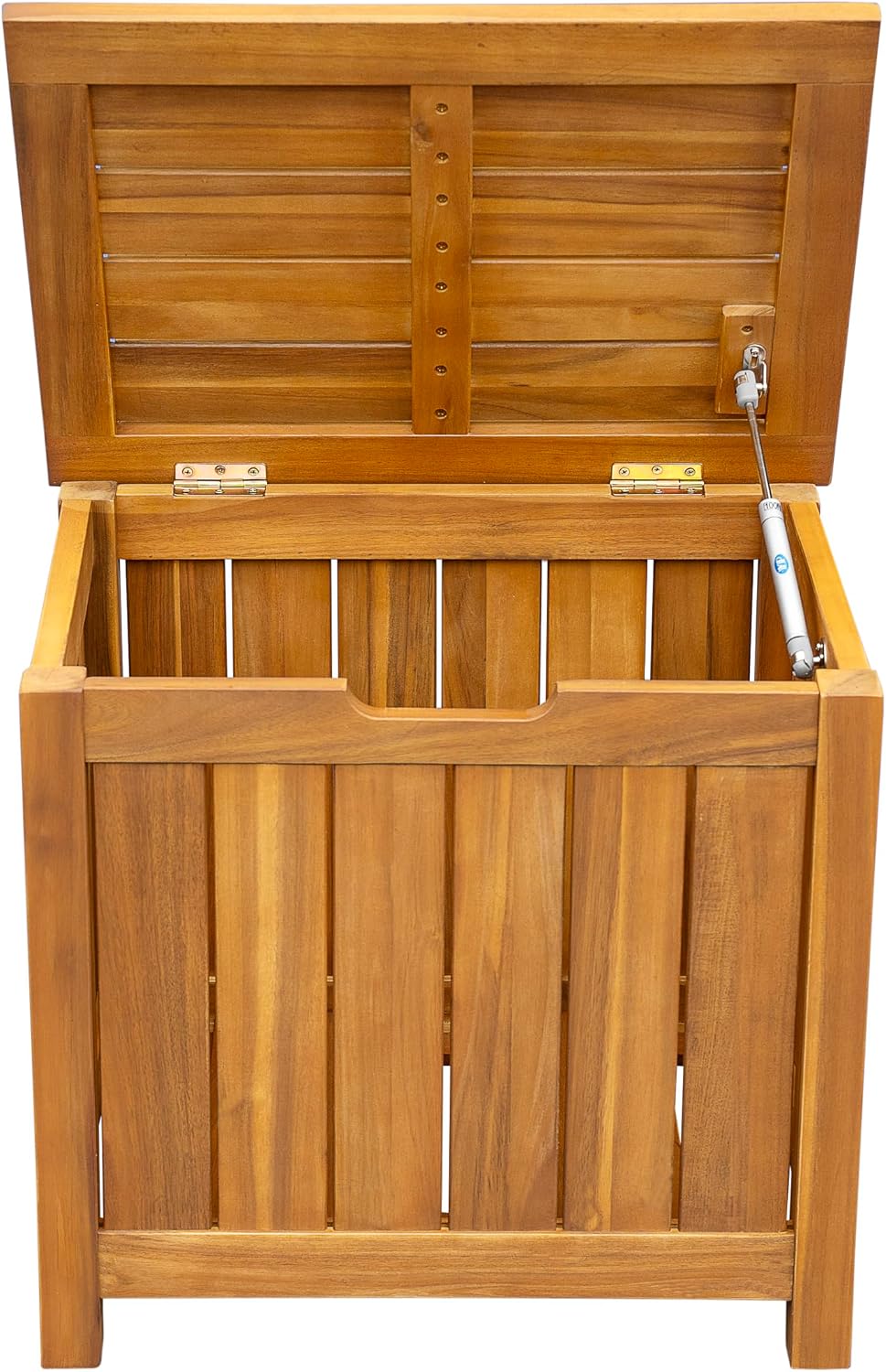 Christopher Knight Home Kensy Acacia Wood Outdoor Storage Box, 30 Gallons Wooden Patio Deck Box, Garden Backyard Tool Storage, Outdoor Storage Container for Patio Furniture Cushion, Teak Finish