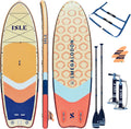 ISLE Megalodon Inflatable Stand Up Paddle Board & iSUP Bundle Accessory Pack - Up to 1,050 lbs Capacity — Durable, Lightweight, Stable — 12' L x 45' W x 8' OR 15' L x 56' W x 8'