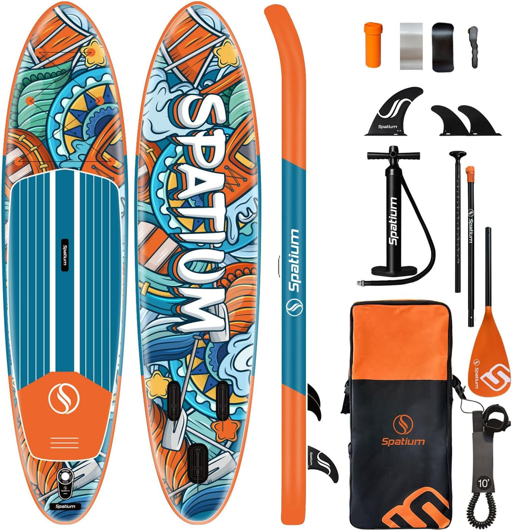Spatium 11'5'x32' Magnetic Cup Holder Touring Paddle Board Stand Up Paddle Board for Adults,440lb Capacity SUP Board with Camera Mount for Youth & Adults of All Skill Levels