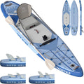 iTAOSTAR City Park 12'×35' Extra Wide Paddle Board with Seat, One-Stop Premium SUP Board Gears, Tailored 5 Fins, Stable Inflatable Stand Up Paddle Boards for Youth/Adults of All Levels