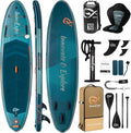 InnoExpo 11' Inflatable Stand Up Paddle Boards with Premium Accessories, Wide Stable SUP Paddle Board Design, Non-Slip Comfort Deck for Youth & Adults