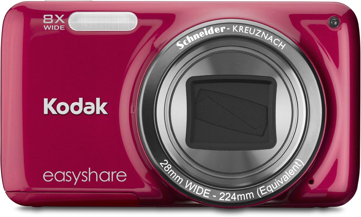 Kodak EasyShare M583 14 MP Digital Camera with 8x Optical Zoom and 3-Inch LCD - Red