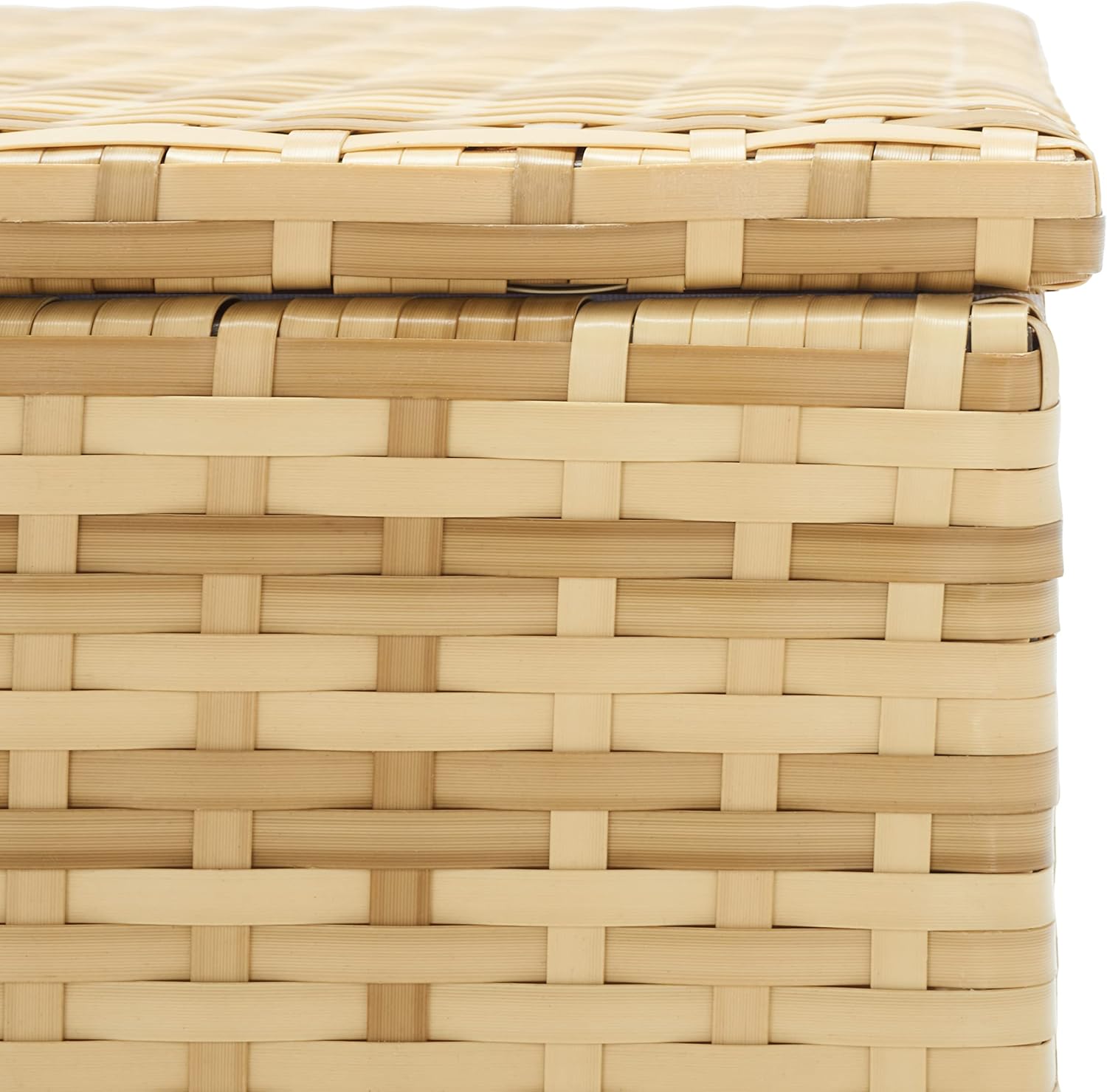 SAFAVIEH Outdoor Collection Oliveira Natural/White Cushion Box