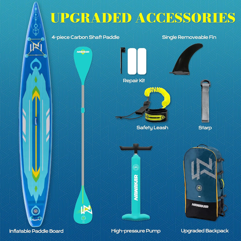 FunWater Inflatable Stand Up Paddle Board 10'6'/11'/11'6' Paddle Board for Adults & Youth, Paddleboards Inflatable with Premium SUP Accessories, Wide Stable, Non-Slip Comfort Deck