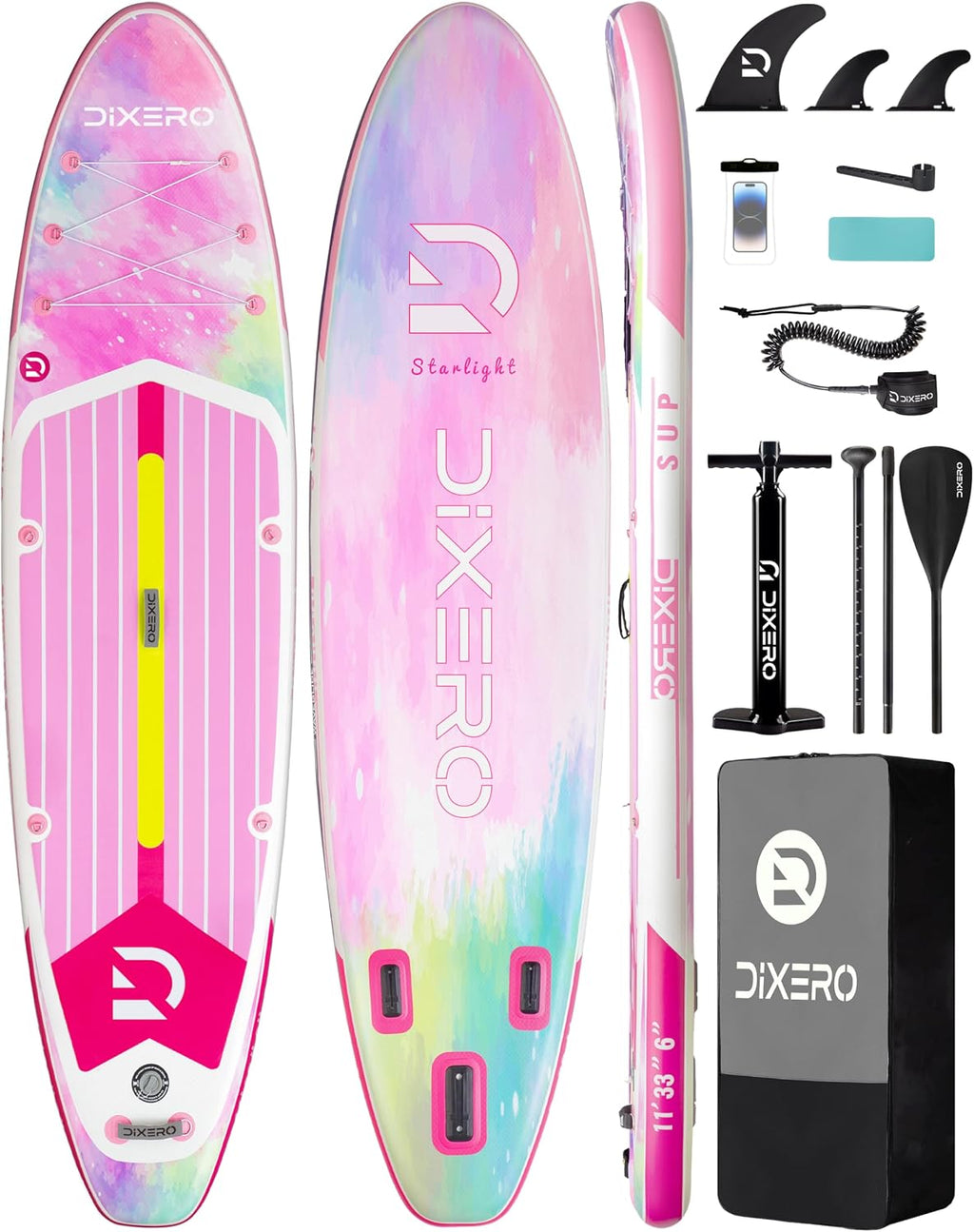 Inflatable Stand Up Paddle Board with SUP Accessories, 11'*33' Inflatable Paddle Boards for Adults & Youth of All Skill Levels