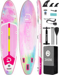 Inflatable Stand Up Paddle Board with SUP Accessories, 11'*33' Inflatable Paddle Boards for Adults & Youth of All Skill Levels