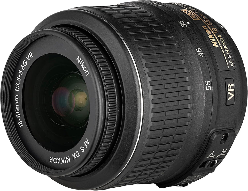 Nikon D3200 24.2MP DSLR Camera Kit with 18-55mm VR Zoom Lens – Full HD 1080p Video Capture, Fast 11-Point Autofocus System + Nikon AF-S NIKKOR 200-500mm f/5.6E ED VR Lens + 128GB Memory Card + More