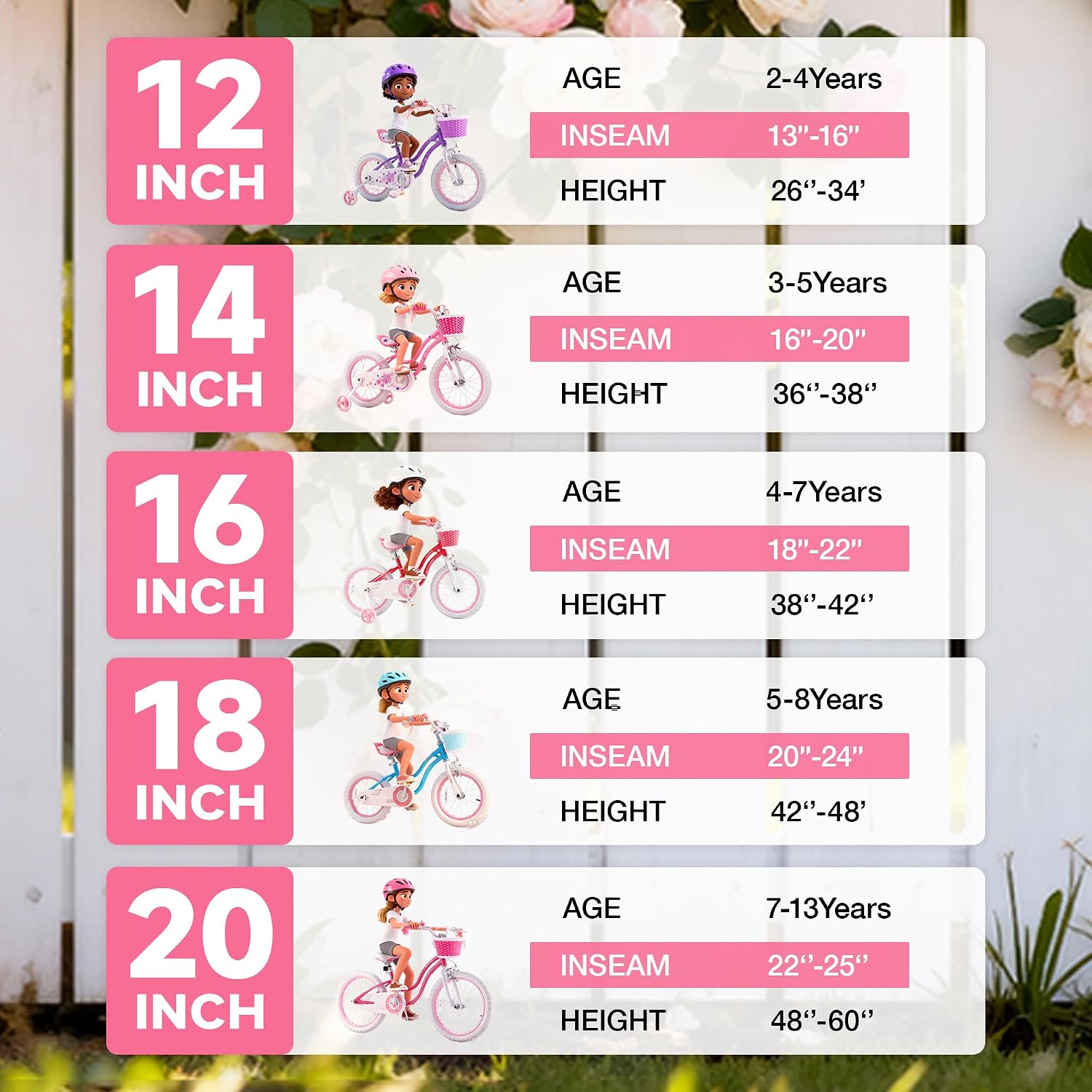 RoyalBaby Girls Bike with Training Wheels and Kickstand, Stargirl Kids Bicycle 16 Inch Toddlers to Big Kids 4-7 Years, Star Pink