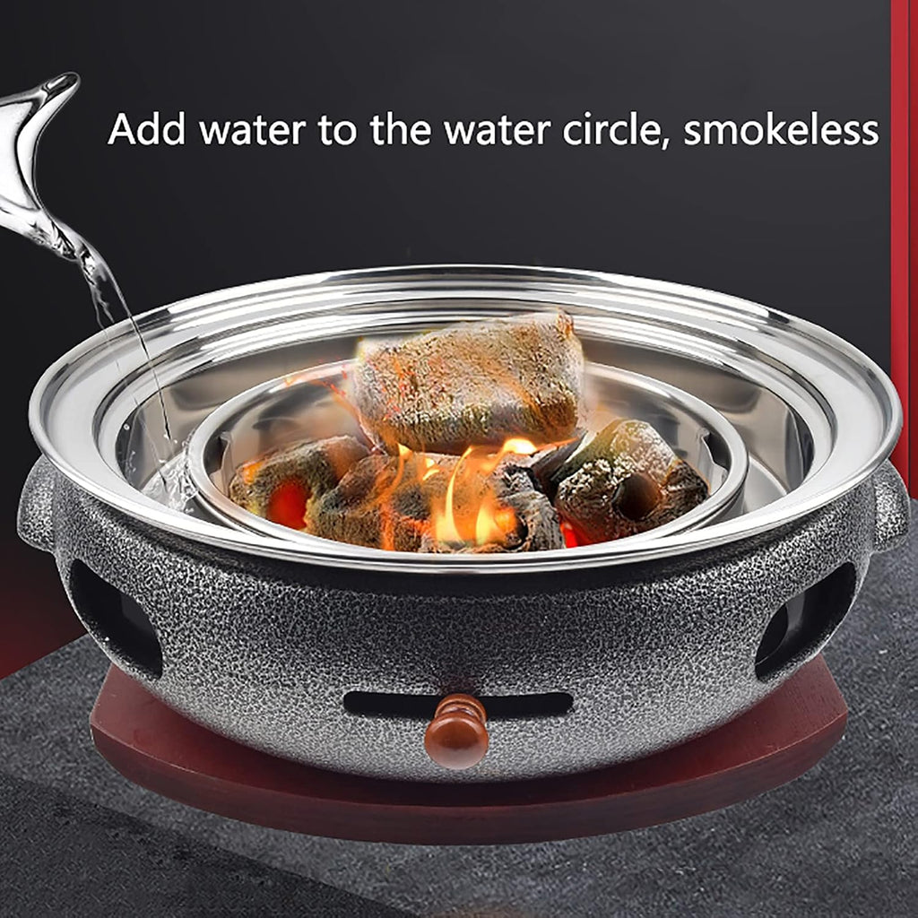 BBQ Barbeque Barbecue Grill, BBQ, Multifunctional Smokeless Charcoal Grill, Household Korean BBQ Grill, Split Design, Easy to Clean (Color : A)