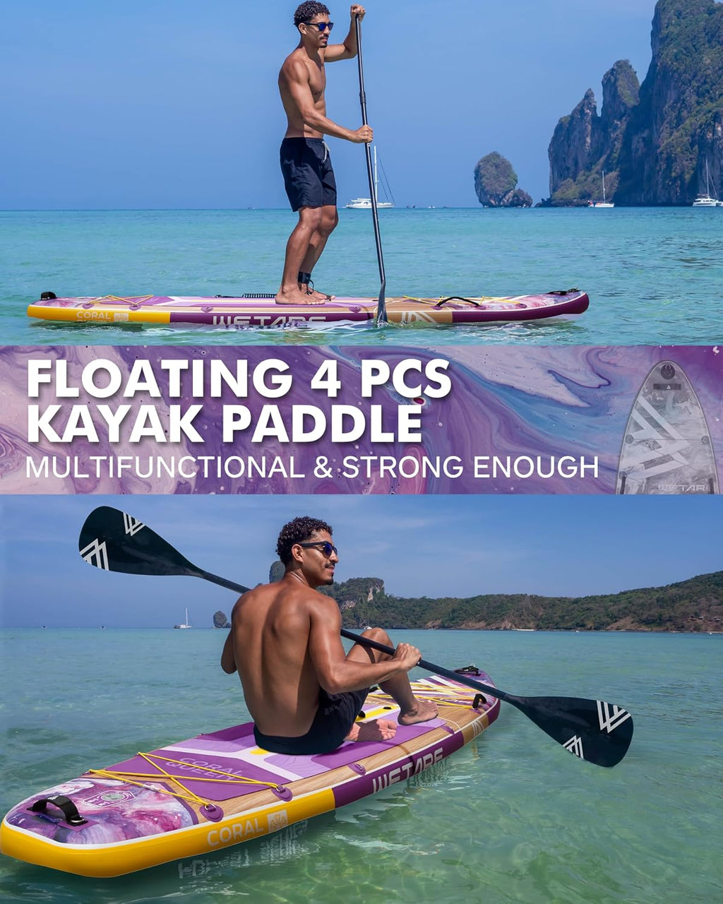 11'6'x35' Inflatable Paddle Board, 450lbs Extra Wide Stand Up Sup Board for Adults, Blow Up Paddleboard Kayak Non-Slip Stable Deck Boat for Yoga Fishing Surf