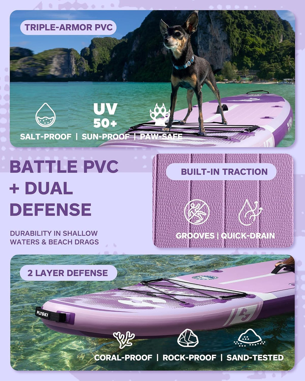 11'x34 Ultra Wide Paddleboards, Inflatable SUP&420lb Capacity for All Skill, Stand-up Paddle Board for Adults, Yoga/Fishing/Family, EVA Deck, US Fin, High-Pressure Pump, 100L Bag, Safety Leash