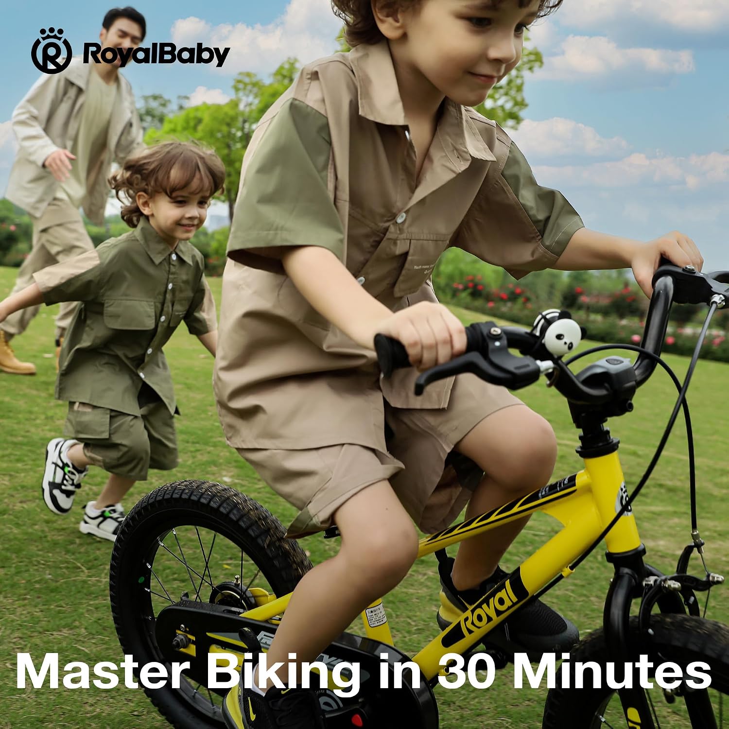RoyalBaby EZ Kids Bike 12 14 16 18 20 Inch Balance Pedal 2-in-1 Training Bicycle Boys Girls Ages 3 to 12 Years Easy Learn for Beginners