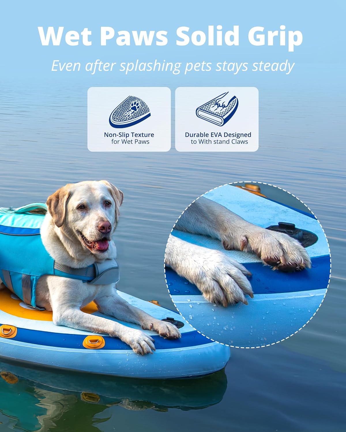 ZLX Inflatable Stand Up Paddle Board, 10'6' SUP Non-Slip Stable Deck Pad, Unique Center Fin, Premium Accessories, Paddleboard for Adults, Beginners, All Skill Levels