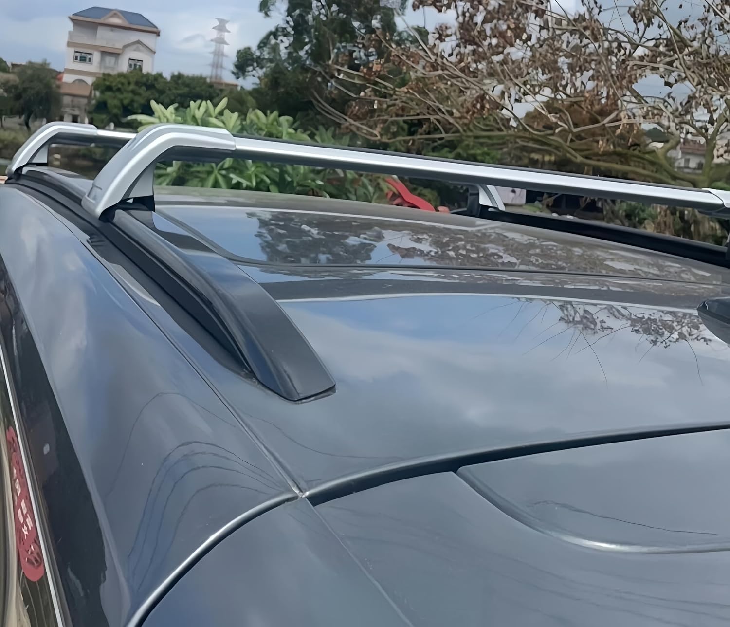 Silver Crossbar Fits for Hyundai Tucson 2022 2023 2024 2025 SEL SEL Premium Limited Rooftop Cargo Bars Crossbars Luggage Carrier Cross Bar Aluminum 2PCS