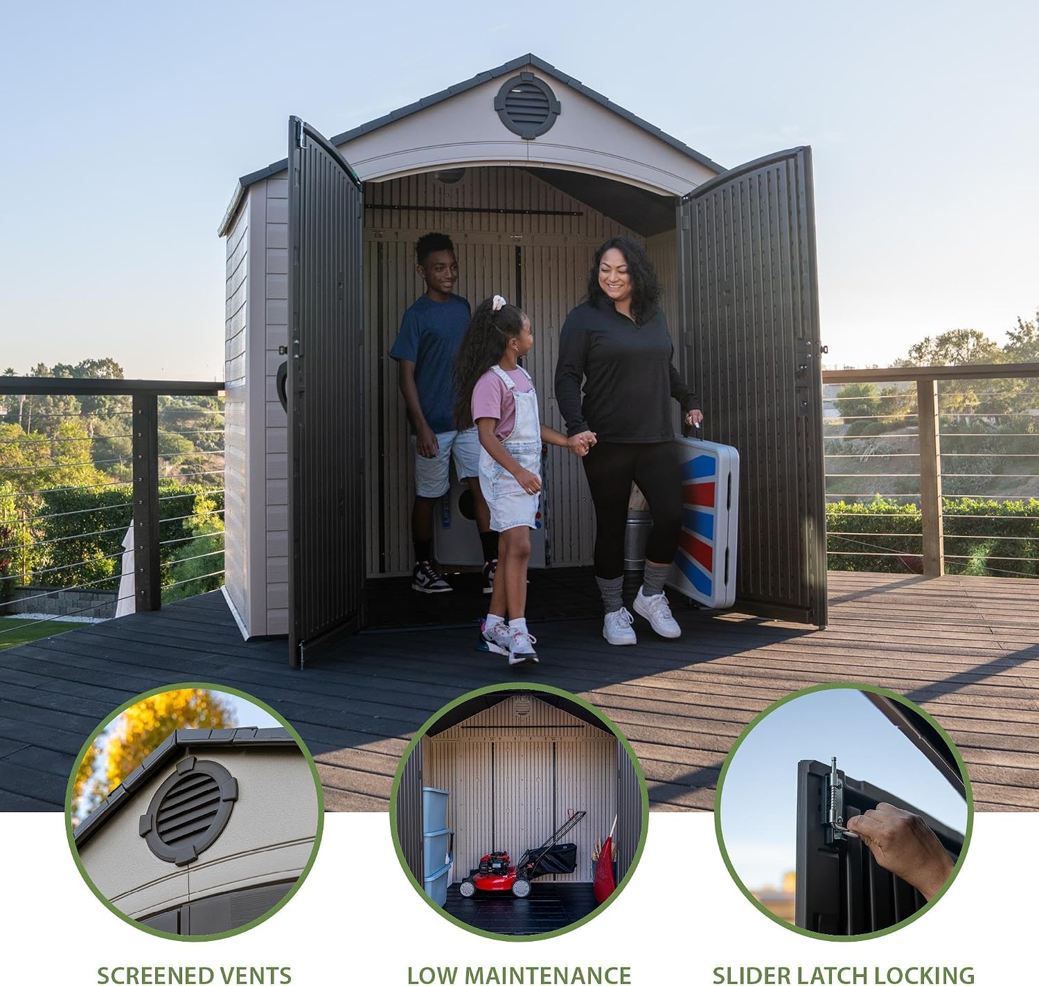 Lifetime Outdoor Storage Shed, 8 x 5 Foot