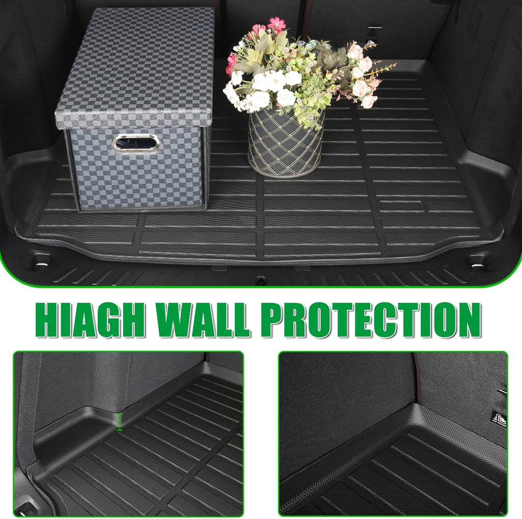 for Kia Seltos Floor Mats 2024 2025 2026 S/LX/EX/X-Line, (Cargo Liner Only Fit The Upper Layer) All Weather Car Mats for Kia Seltos Accessories