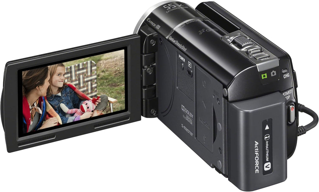 Sony HDR-XR260V High-Definition Handycam 8.9 MP Camcorder with 30x Optical / 55x Extended Zoom and 160 GB Hard Disk Memory (Renewed), Clear