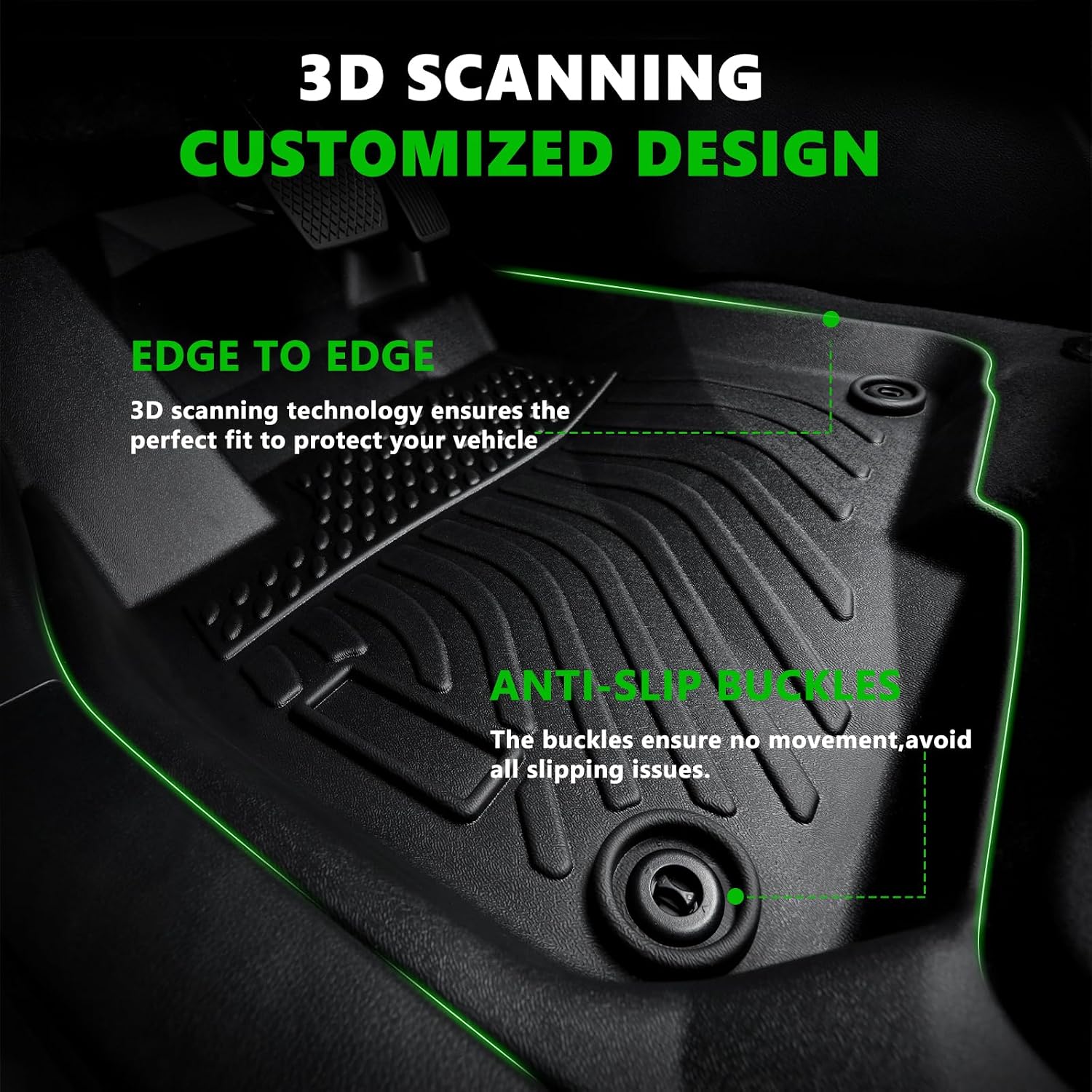 for Volkswagen Jetta Floor Mats 2026 2019-2025,Car Mats for VW Jetta S/SE/SEL/SEL Premium/R-Line/Sport/GLI All Weather Floor Mats Cargo Liner Accessories 2019-2026