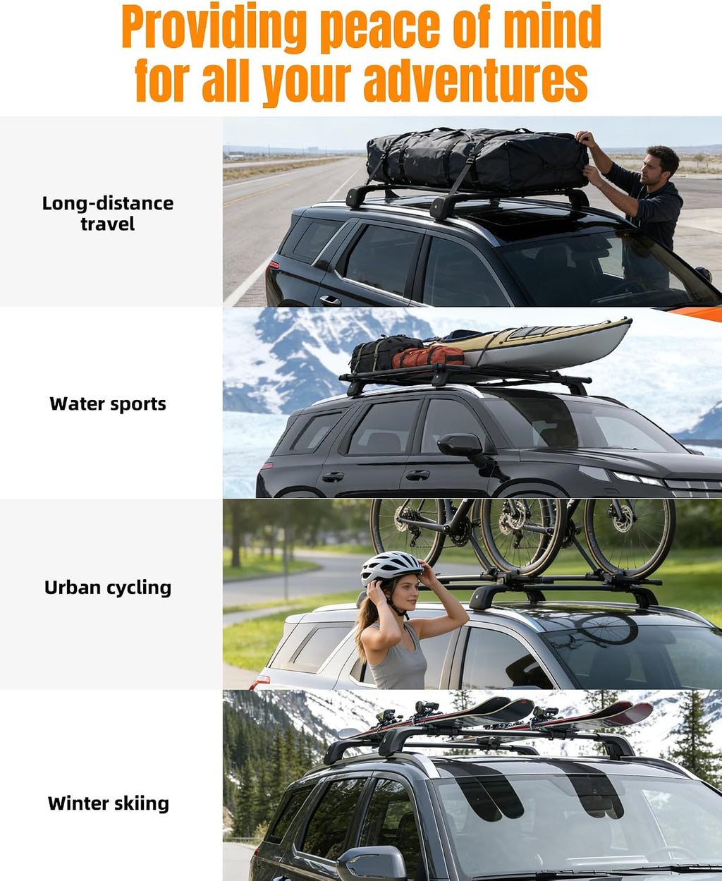 Roof Rack Cross Bars 330lbs Aluminum Lockable Crossbars Fit for 2019-2025 Hyundai Palisade Cargo Accessories Anti-Noise Stable Rooftop Luggage Rack Cargo Accessories