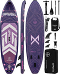 UPWELL 11'6'×35' Extra Wide Inflatable Paddle Board, Stand Up Paddle Board for Youth & Adults, Stable Design, Premium SUP Accessories, 120L Backpack, 10L Dry Bag, Paddle, Leash, Hand Pump, US Fins