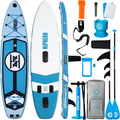 Niphean (Extra Large) Inflatable Paddle Board, SUP for 2+1 People/Family 500lbs Capacity Stand Up Paddle Board with SUP Accessories, StabilTrac Fin Non-Slip Paddleboard for Adults