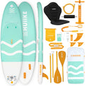 HUIIKE Inflatable Paddle Board for Adults with Accessories Included, Oar, Fins, Pump. Stand Up Paddleboard Great Stability and Resistance. 10' x 33' x 5.9', Maximum Load 286 lb