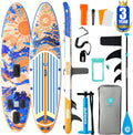 Niphean Inflatable Stand Up Paddle Board with SUP Accessories, Anti-Slip EVA Deck, 10'6'' Inflatable Paddle Boards for Adults & Youth of All Skill Levels