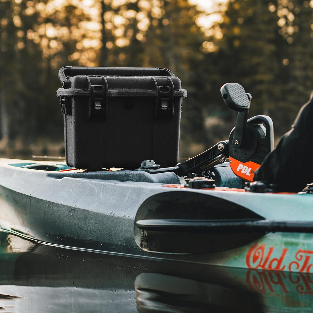 NANUK Trail 15 – 15.9L (4.2-Gallon) Waterproof Storage Box – Cargo Case with Modular Dividers for Camping, Fishing & Outdoor Storage - Dustproof and Impact Resistant (12.9' x 9.7' x 10.3') – Orange