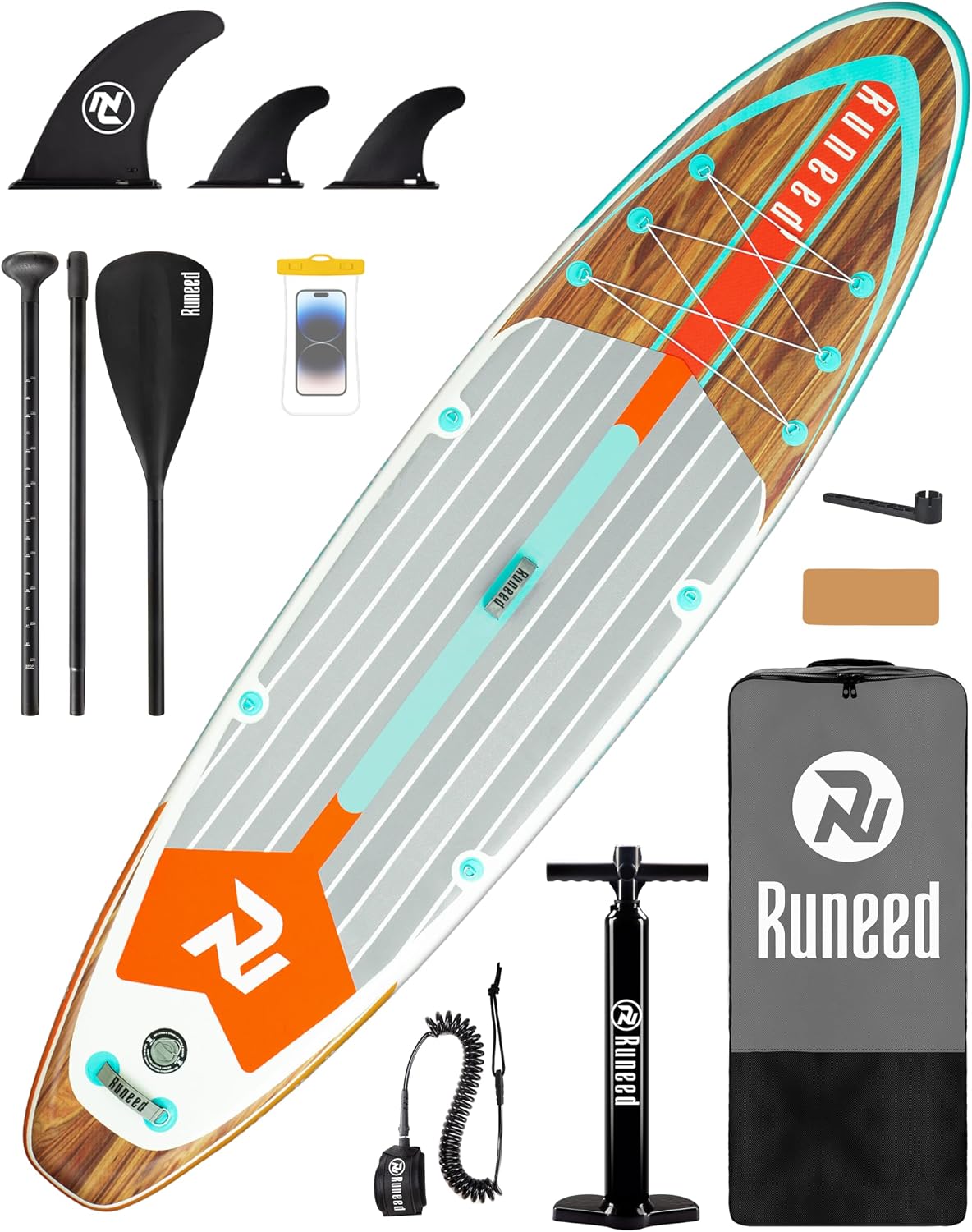 Inflatable Stand Up Paddle Board with SUP Accessories, 11'*33' Inflatable Paddle Boards for Adults & Youth of All Skill Levels