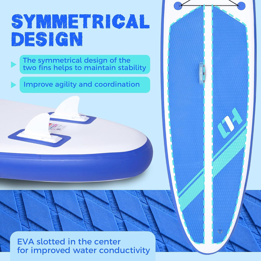 Inflatable Paddle Board 11'6/10'6 Paddle Board - All-Around SUP Board for Adults & Beginners, Stand Up Paddle Board with Complete Accessory Kit for Lake, River, Ocean