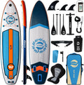 11' Inflatable Stand Up Paddle Board, 34' Extra Wide Stable iSUP for Adults & Youth, with Camera Mount & Premium Accessories, Non-Slip Deck for All Skill Levels