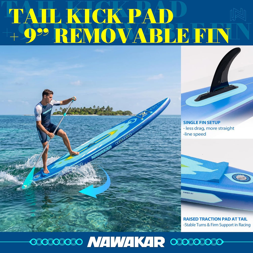 FunWater Inflatable Stand Up Paddle Board 10'6'/11'/11'6' Paddle Board for Adults & Youth, Paddleboards Inflatable with Premium SUP Accessories, Wide Stable, Non-Slip Comfort Deck
