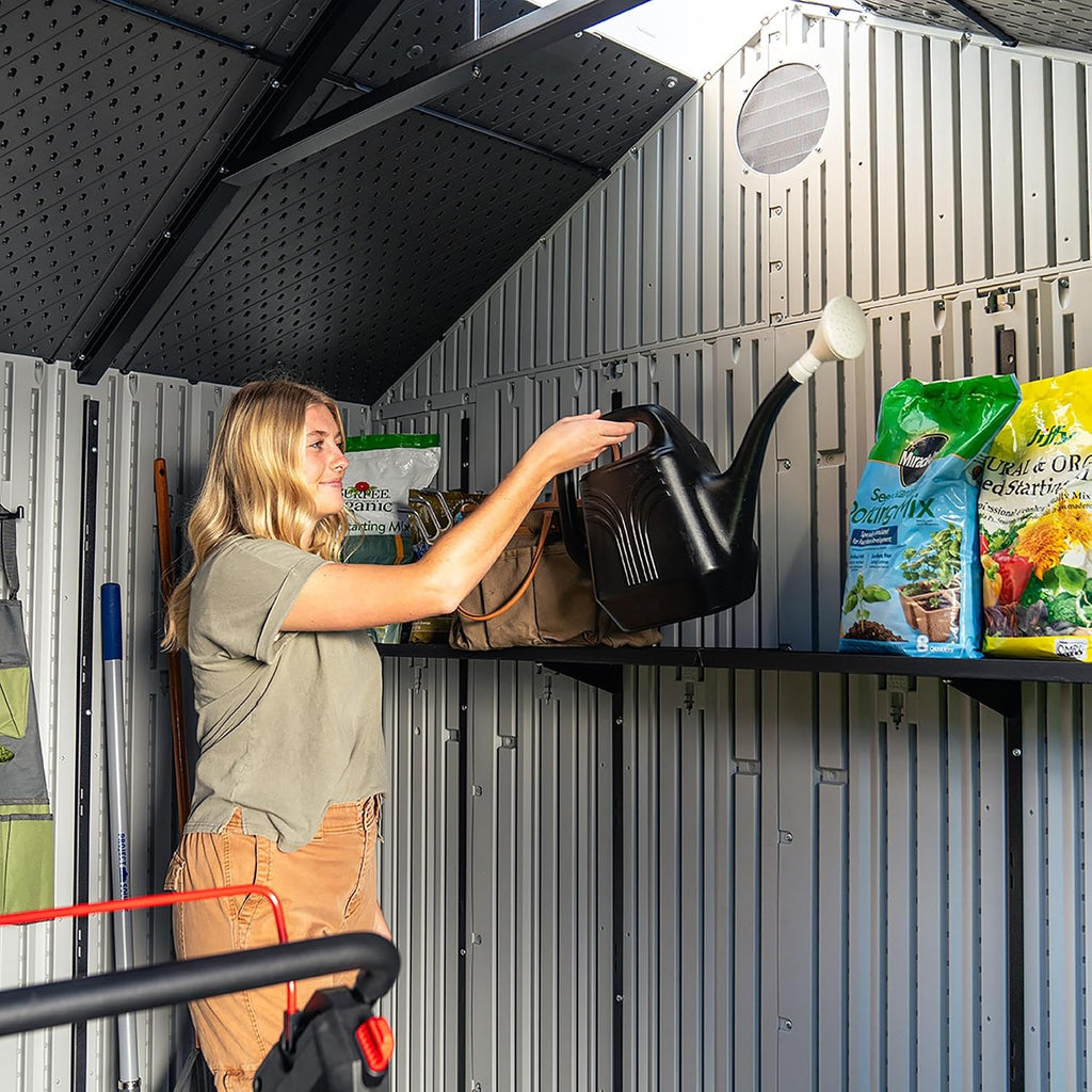 Lifetime Outdoor Storage Shed, 10 x 8 Foot, Gray