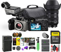Sony FX2 Full-Frame Digital Cinema Camera w/XLR Handle | 33MP Sensor and AI Autofocus| Full-Frame 4K (ILME-FX2) + Sigma 24-70mm Art Lens + 64GB Card + NP-FZ100 Battery + More