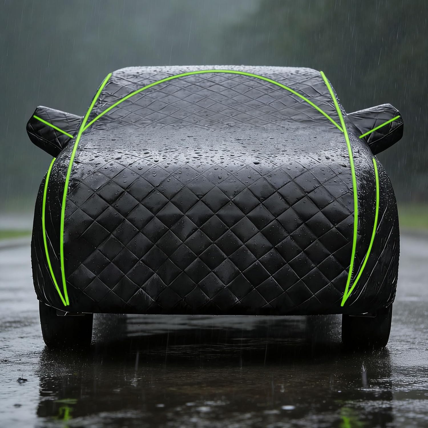 Thickened Cotton Hail Protector Car Cover Outdoor Covers for Ascent, Breathable All-Weather Anti Hail Car Cover UV-Proof Rain-Proof Scratch-Proof