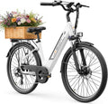 Jasion Roamer/ST/Pro Electric Bike for Adults, 26' Commuter Ebike 1200W 528WH Removable Battery, 28MPH 40-62miles,Electric Bicycles for Women/Man,UL2849 Certified
