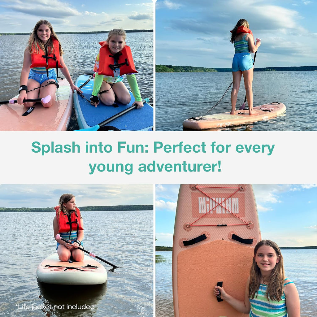 Niphean Inflatable Stand Up Paddle Board with SUP Accessories, Anti-Slip EVA Deck, 10'6'' Inflatable Paddle Boards for Adults & Youth of All Skill Levels