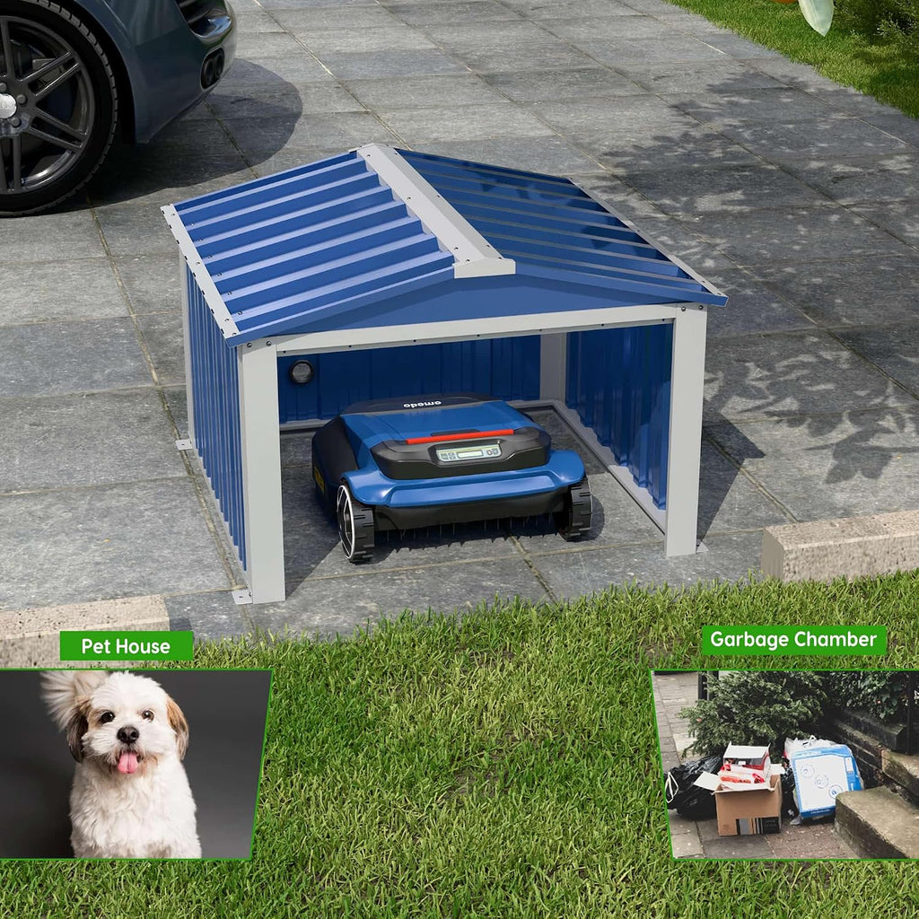 SUXXAN Metal Outdoor Small Storage Shed 3FT x 3FT, Steel Utility Tool Shed Storage House, Metal Sheds Outdoor Storage for Backyard Garden Patio Lawn,Blue