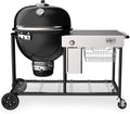 Weber Summit® Kamado S6 Charcoal Grilling Center, Black – Dual‑Walled Insulated Steel Kamado with 24' Cooking Area, Porcelain‑Enameled Kettle & One‑Touch Cleaning System