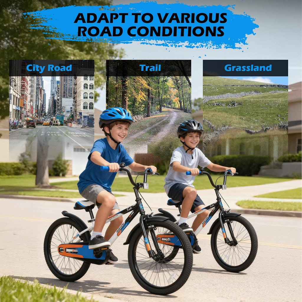 WEIZE Kids Bike, 16 20 Inch Children Bicycle for Boys & Girls Ages 4-12 Years Old, Rider Height 41-62 Inch, Adjustable Seat & Handlebars, Coaster Brake, Multiple Color Options