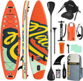 NACATIN Inflatable Stand Up Paddle Board,10'6'Upgrade Version Blow Up Paddle Boards for Adults with Premium SUP Accessories& Backpack,Adjustable Paddle,Camera Mount,Hand Pump, for Lake, River, Yoga